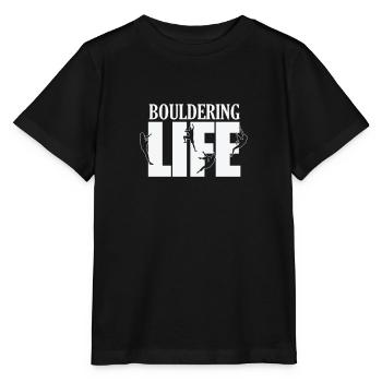 Bouldering Life Hobby Klettern Sport - Stanley/Stella Kinder T-Shirt MINI CREATOR  - Schwarz - Vorne - Mikhail (115cm)
