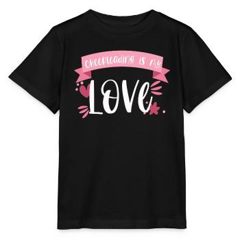 Cheerleading Cheerleader Liebe Geschenk - Stanley/Stella Kinder T-Shirt MINI CREATOR  - Schwarz - Vorne - Mikhail (115cm)