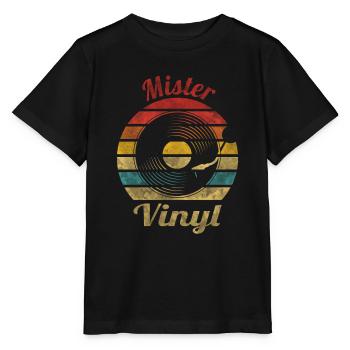 Mister Vinyl Retro Vintage Musique - T-shirt bio MINI CREATOR Stanley/Stella Enfant - noir - Devant - Mikhail (115cm)