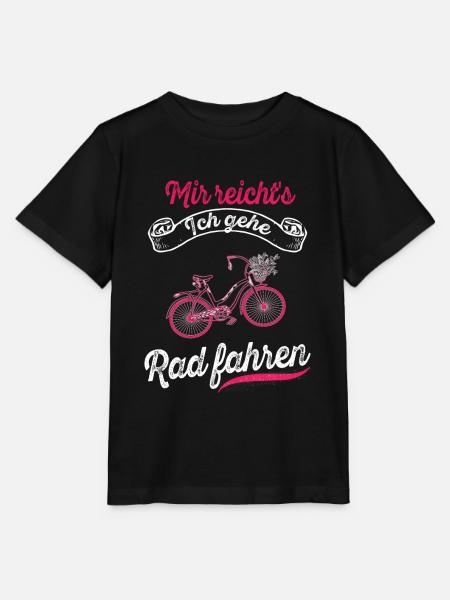 Mir reichts, ich gehe rad fahren Fahrrad Radsport - Stanley/Stella Kinder T-Shirt MINI CREATOR  - Schwarz
