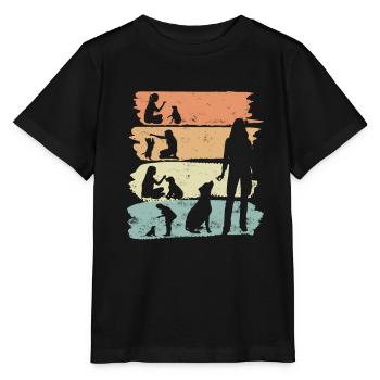 Hundetrainerin Hundeschule Hundetraining Geschenk - Stanley/Stella Kinder T-Shirt MINI CREATOR  - Schwarz - Vorne - Mikhail (115cm)