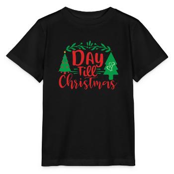 Day to Christmas Ugly Christmas Sweater - Stanley/Stella MINI CREATOR Kids’ T-Shirt - black - Front - Mikhail (115cm)
