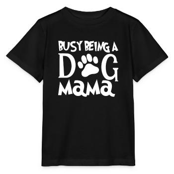 Employed as a dog mom - Stanley/Stella MINI CREATOR Kids’ T-Shirt - black - Front - Mikhail (115cm)