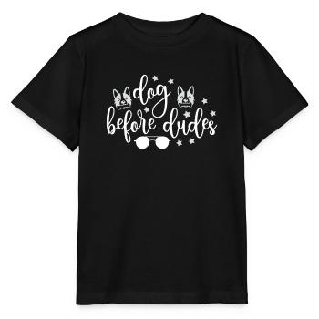 Chiens devant les gars - T-shirt bio MINI CREATOR Stanley/Stella Enfant - noir - Devant - Mikhail (115cm)