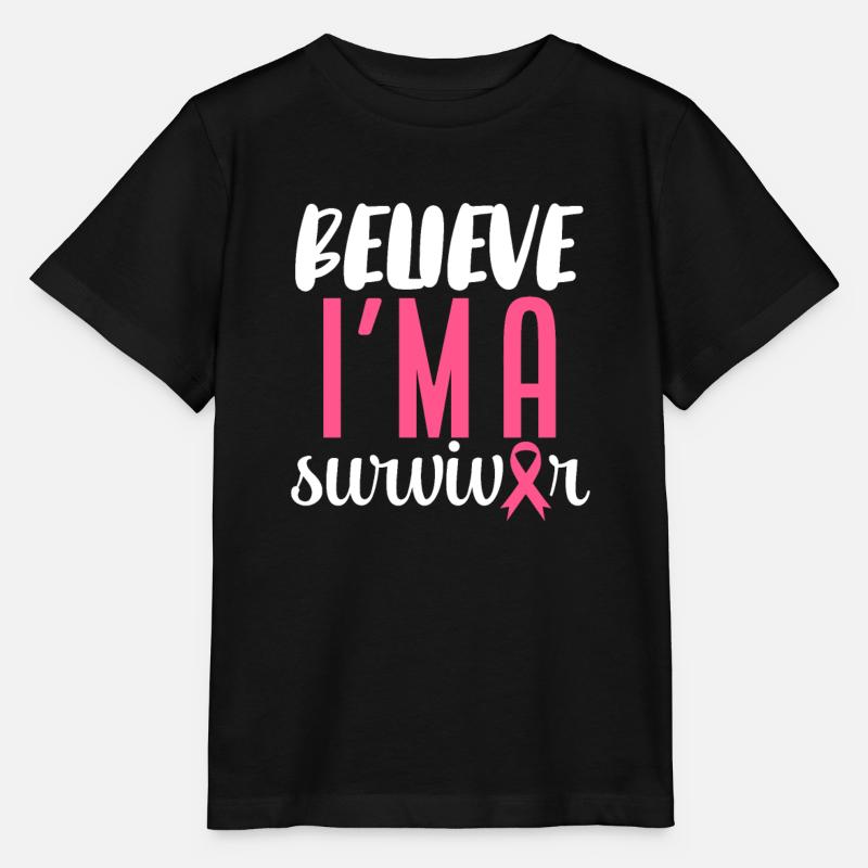 Glaube ich bin ein Überlebender - Stanley/Stella Kinder T-Shirt MINI CREATOR  - Schwarz