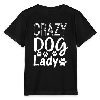 Crazy dog lady - Stanley/Stella MINI CREATOR Kids’ T-Shirt - black - Front - Mikhail (115cm)