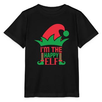 Je suis le joyeux elfe norvégien - T-shirt bio MINI CREATOR Stanley/Stella Enfant - noir - Devant - Mikhail (115cm)