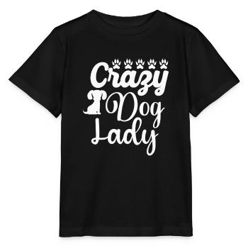 Crazy dog lady - Stanley/Stella MINI CREATOR Kids’ T-Shirt - black - Front - Mikhail (115cm)