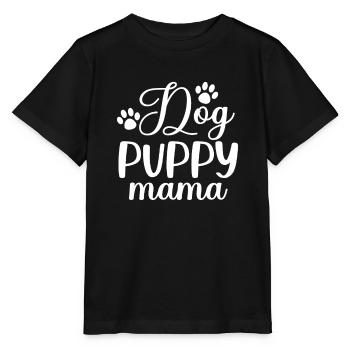 Puppy Mom - Stanley/Stella MINI CREATOR Kids’ T-Shirt - black - Front - Mikhail (115cm)