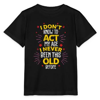 Cadeau d'anniversaire - T-shirt bio MINI CREATOR Stanley/Stella Enfant - noir - Devant - Mikhail (115cm)