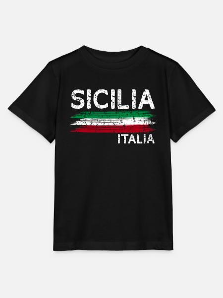 Italien Sizilien Geschenk - Stanley/Stella Kinder T-Shirt MINI CREATOR  - Schwarz