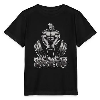 Bodybuilder Fitness Body Gym Muscle Man Cadeau - T-shirt bio MINI CREATOR Stanley/Stella Enfant - noir - Devant - Mikhail (115cm)