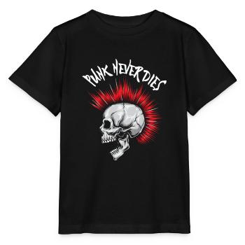 Punk Rock Punk Musique Rétro Punks Punk ne meurt jamais - T-shirt bio MINI CREATOR Stanley/Stella Enfant - noir - Devant - Mikhail (115cm)