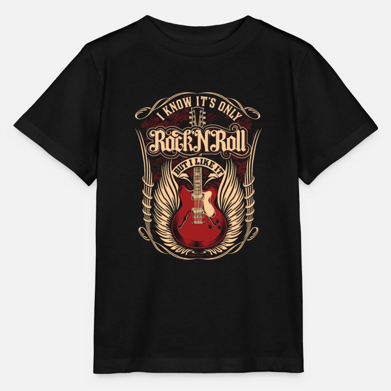 Guitar Rock 'n' Roll Guitar Guitar Fun Music Gift - T-shirt bio MINI CREATOR Stanley/Stella Enfant - noir