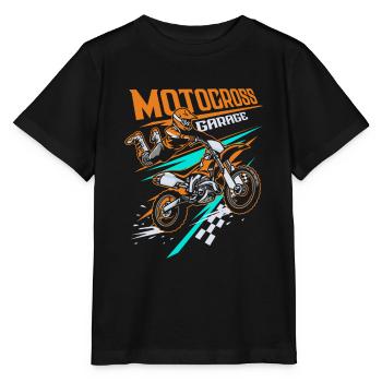 FMX Freestyle Motocross Trendsport MX Motorsport - Stanley/Stella Kinder T-Shirt MINI CREATOR  - Schwarz - Vorne - Mikhail (115cm)