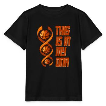 Basketball Is In My DNA Streetball BBall Cadeau - T-shirt bio MINI CREATOR Stanley/Stella Enfant - noir - Devant - Mikhail (115cm)