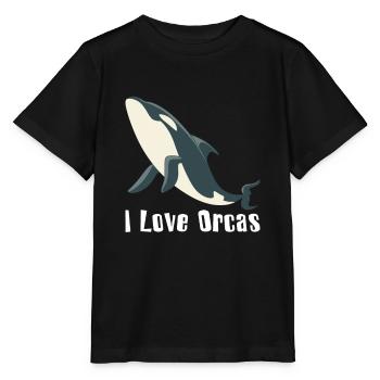 J'aime les orques orques orque orque cadeau - T-shirt bio MINI CREATOR Stanley/Stella Enfant - noir - Devant - Mikhail (115cm)