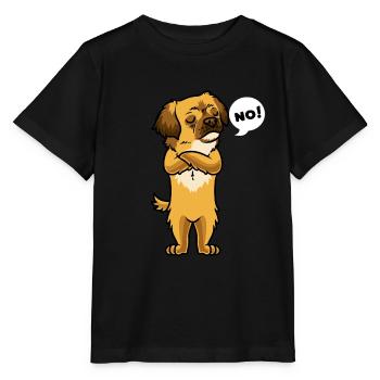 Stubborn Tibetan Spaniel Dog Tibetan Spaniel - Stanley/Stella MINI CREATOR Kids’ T-Shirt - black - Front - Mikhail (115cm)