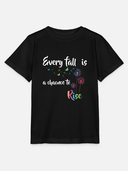 Pusteblume Blumenmotiv Glücksbringer - Stanley/Stella Kinder T-Shirt MINI CREATOR - Schwarz