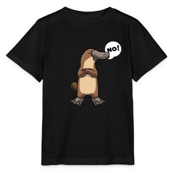 Sturer Schnabeltier lustige Tiere - Stanley/Stella Kinder T-Shirt MINI CREATOR  - Schwarz - Vorne - Mikhail (115cm)