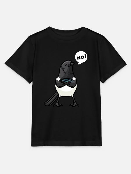 Elster Vogel Vogelliebhaber - Stanley/Stella Kinder T-Shirt MINI CREATOR - Schwarz