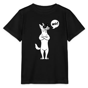 Stubborn Malinois Dog Belgian Shepherd - Stanley/Stella MINI CREATOR Kids’ T-Shirt - black - Front - Mikhail (115cm)