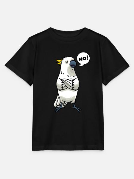Sturer Kakadu Papageien Vogel - Stanley/Stella Kinder T-Shirt MINI CREATOR  - Schwarz