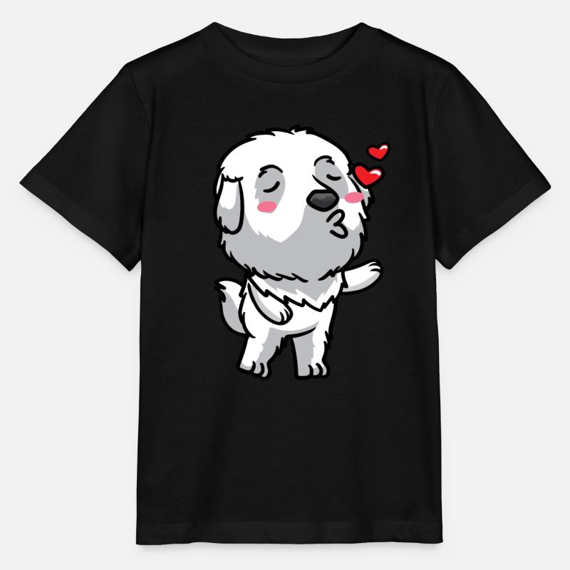 Baisers de bouviers pyrénéens - T-shirt bio MINI CREATOR Stanley/Stella Enfant - noir