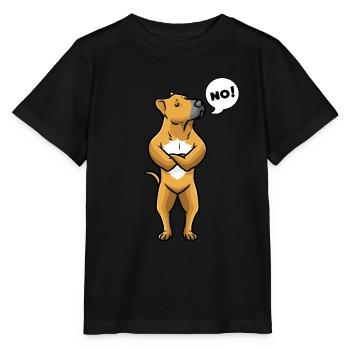 Tosa Chien de combat Chien Tosa Chien Têtu - T-shirt bio MINI CREATOR Stanley/Stella Enfant - noir - Devant - Mikhail (115cm)