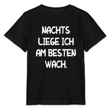 Müde Schlaflos Wach Bleiben Mitarbeiter Geschenk - Stanley/Stella Kinder T-Shirt MINI CREATOR  - Schwarz - Vorne - Mikhail (115cm)