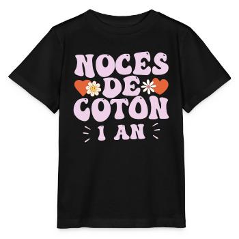 Noces de Coton - T-shirt bio MINI CREATOR Stanley/Stella Enfant - noir - Devant - Mikhail (115cm)