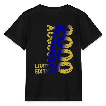 2000 Août Édition Limitée 23e Tenue d’anniversaire - T-shirt bio MINI CREATOR Stanley/Stella Enfant - noir - Devant - Mikhail (115cm)