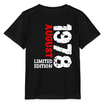 1978 August Limited Edition 45. Geburtstag Outfit - Stanley/Stella Kinder T-Shirt MINI CREATOR  - Schwarz - Vorne - Mikhail (115cm)