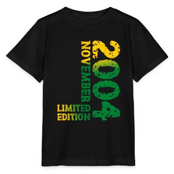 2004 November Limited Edition 19. Geburtstag Deko - Stanley/Stella Kinder T-Shirt MINI CREATOR  - Schwarz - Vorne - Mikhail (115cm)