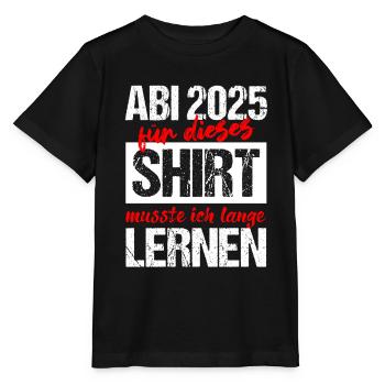 Abi 2025 Gymnasium Graduation Gift Abitur 2025 - Stanley/Stella MINI CREATOR Kids’ T-Shirt - black - Front - Mikhail (115cm)