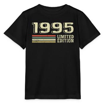 Born in 1995 Birthday 1995 Vintage 1995 - Stanley/Stella MINI CREATOR Kids’ T-Shirt - black - Front - Mikhail (115cm)