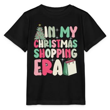 Le dicton de Noël à l’époque de mes achats de Noël - T-shirt bio MINI CREATOR Stanley/Stella Enfant - noir - Devant - Mikhail (115cm)