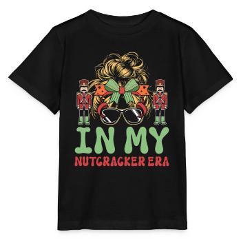 Weihnachten Xmas Spruch In My Nutcracker Era - Stanley/Stella Kinder T-Shirt MINI CREATOR  - Schwarz - Vorne - Mikhail (115cm)