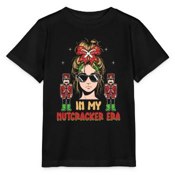 Weihnachten Xmas Spruch In My Nutcracker Era - Stanley/Stella Kinder T-Shirt MINI CREATOR  - Schwarz - Vorne - Mikhail (115cm)
