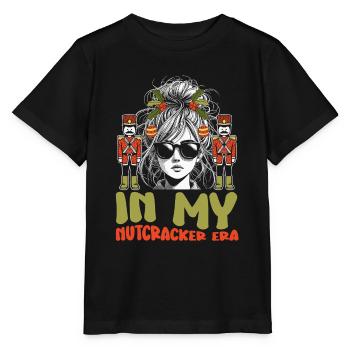 Weihnachten Xmas Spruch In My Nutcracker Era - Stanley/Stella Kinder T-Shirt MINI CREATOR  - Schwarz - Vorne - Mikhail (115cm)