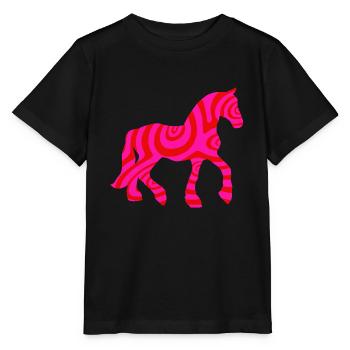 Horse Horses Riding Equestrian Pony Western Shirt - Stanley/Stella MINI CREATOR Kids’ T-Shirt - black - Front - Mikhail (115cm)