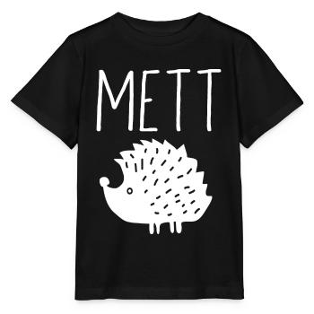 Mettigel Mett Igel Hackfleisch Fleischesser Hackk - Stanley/Stella Kinder T-Shirt MINI CREATOR  - Schwarz - Vorne - Mikhail (115cm)