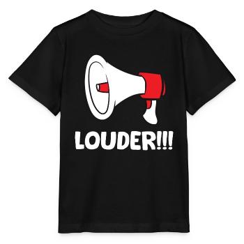 Mégaphone - Louder - T-shirt bio MINI CREATOR Stanley/Stella Enfant - noir - Devant - Mikhail (115cm)