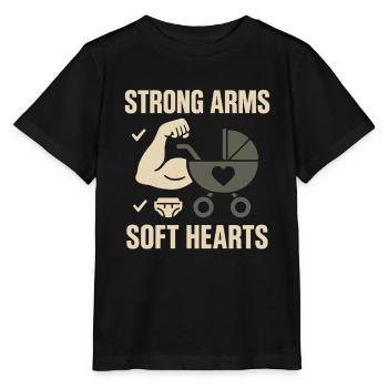 Crèche Papa Paternité Fierté - T-shirt bio MINI CREATOR Stanley/Stella Enfant - noir - Devant - Mikhail (115cm)