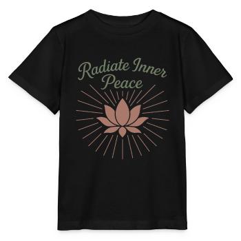 Boho Yoga Cadeau spirituel pour les yogis conscients - T-shirt bio MINI CREATOR Stanley/Stella Enfant - noir - Devant - Mikhail (115cm)