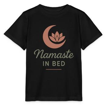 Boho Yoga Cadeau spirituel pour les yogis conscients - T-shirt bio MINI CREATOR Stanley/Stella Enfant - noir - Devant - Mikhail (115cm)