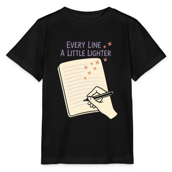 Gratitude Practice Journal Lover Emotional - Stanley/Stella MINI CREATOR Kids’ T-Shirt - black - Front - Mikhail (115cm)