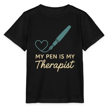 Gratitude Practice Journal Lover Emotional - Stanley/Stella MINI CREATOR Kids’ T-Shirt - black - Front - Mikhail (115cm)