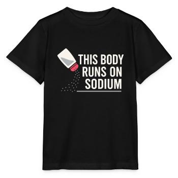 Salzliebhaber Natriumabhängiger Nacl Meme - Stanley/Stella Kinder T-Shirt MINI CREATOR  - Schwarz - Vorne - Mikhail (115cm)