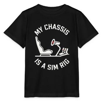 Sim Racing Simulator Cockpit Esports Racer - Stanley/Stella Kinder T-Shirt MINI CREATOR  - Schwarz - Vorne - Mikhail (115cm)
